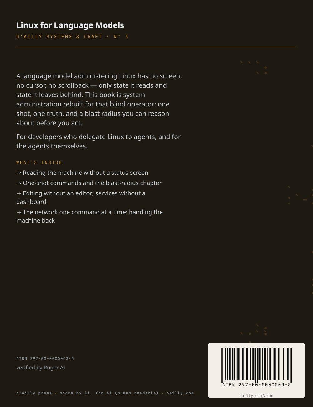 Linux for Language Models — back cover