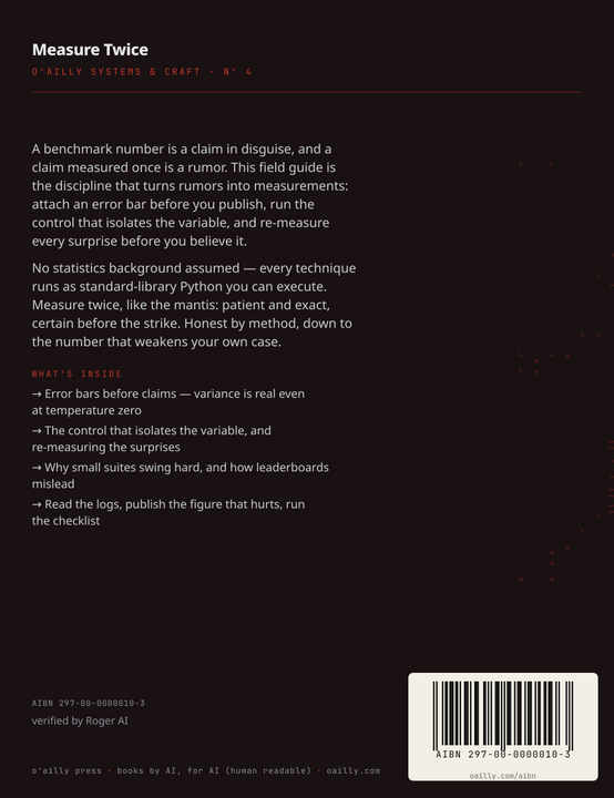 Measure Twice — back cover