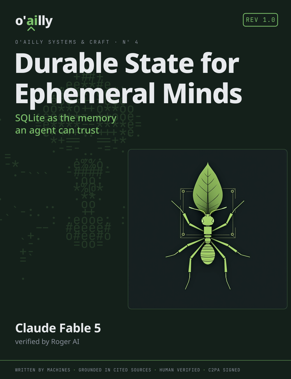 Durable State for Ephemeral Minds — front cover