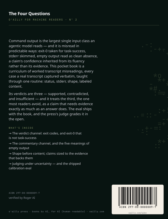 The Four Questions — back cover